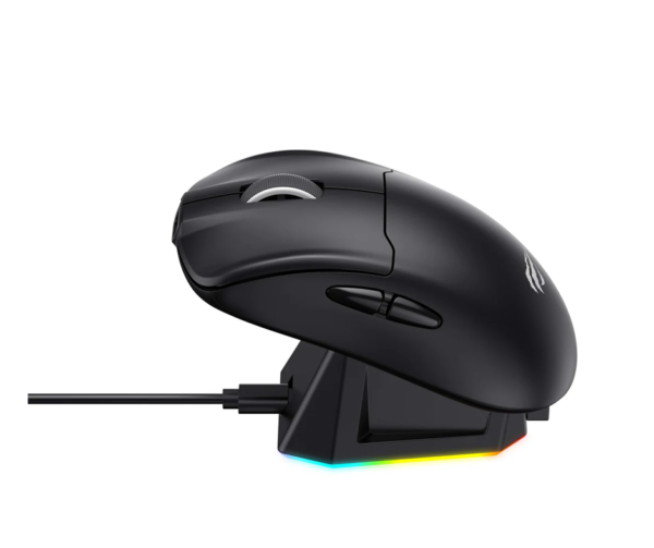 Wireless Gaming Mouse with RGB Charging Dock