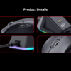 Wireless Gaming Mouse with RGB Charging Dock