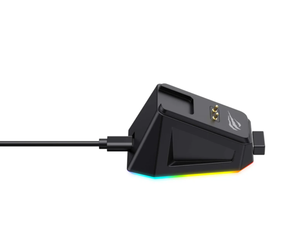 Wireless Gaming Mouse with RGB Charging Dock