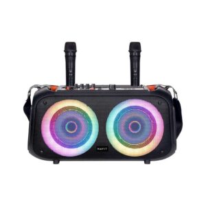 RGB Portable Bluetooth Speaker with 2 wireless mics