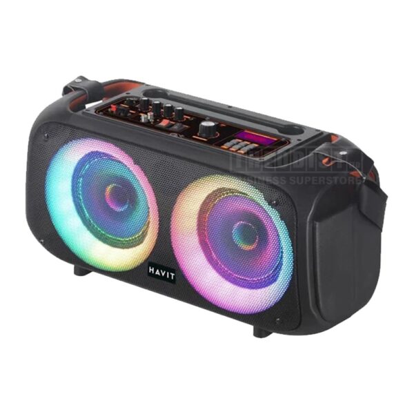 RGB Portable Bluetooth Speaker with 2 wireless mics