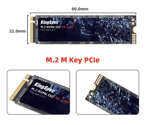 KingSpec M.2 NVMe SSD 256GB