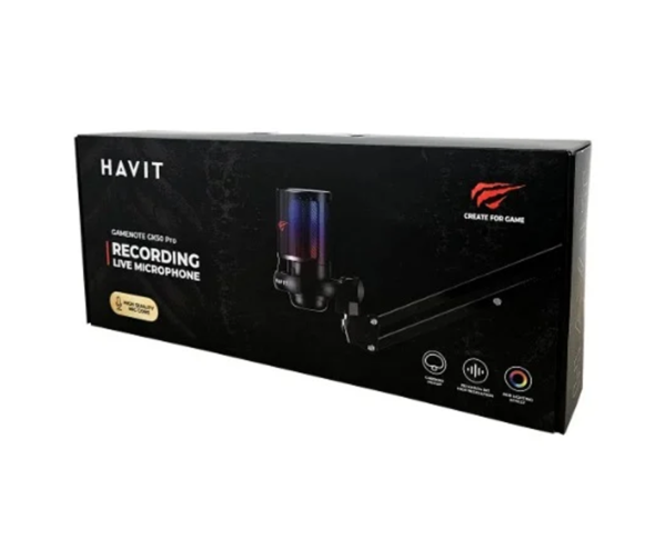 GK50 PRO RGB Gaming Professional Gamer Publisher Microphone & Desk Stand