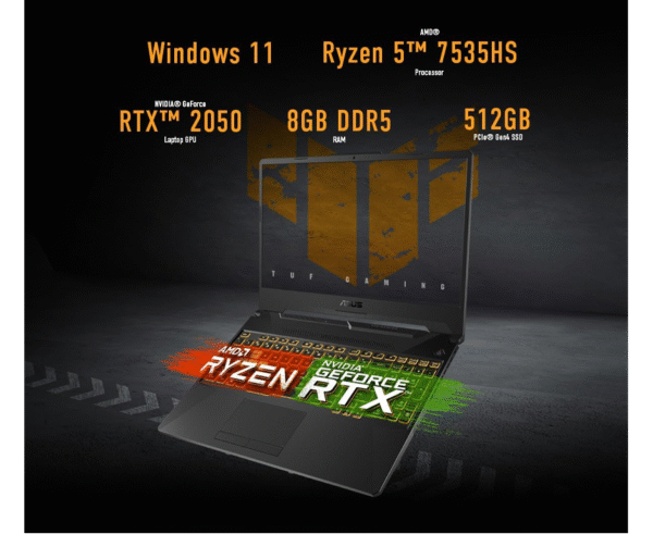 ASUS TUF Gaming A15 Laptop Ryzen5 RTX 2050