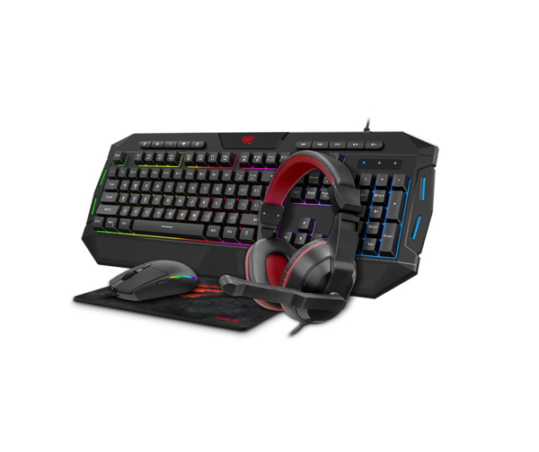 Gaming Keyboard, Mouse, Mouse Pad and Headset Combo