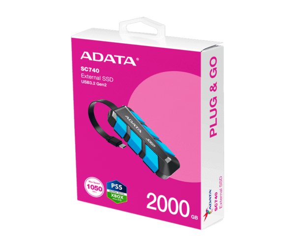 ADATA External SSD USB3-2 Gen 2T